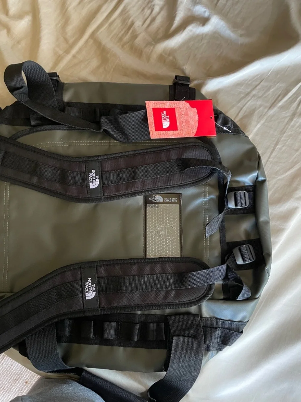 The North Face Base Camp Duffel Bag Small 50 Liters 50L New TNF backback Green